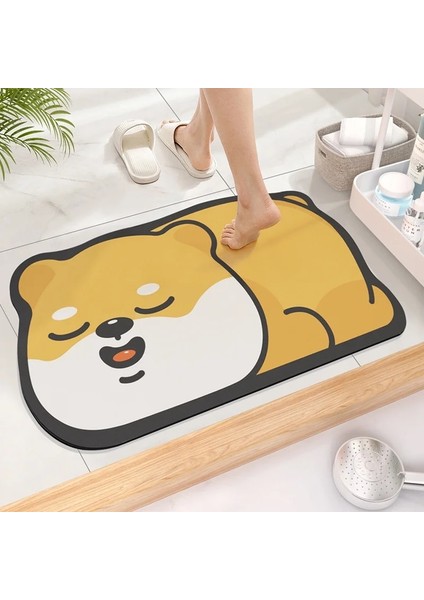 Shenzhen Xin Xin Şirin Diatom Süper Emici Banyo Mat Cartoonjee - Slip Quick - Bath Mat Mat Kat Mat (Yurt Dışından)