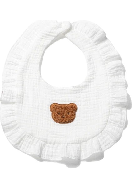 Bib Bebek Yemek Önlüğü - Beyaz (Yurt Dışından)