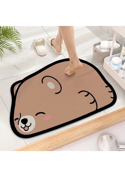 Shenzhen Xin Xin Şirin Diatom Süper Emici Banyo Mat Cartoonjee - Slip Quick - Bath Mat Mat Kat Mat (Yurt Dışından)