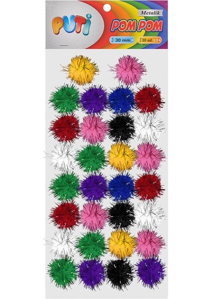 Pom Pom 30MM Metalik fırsatları