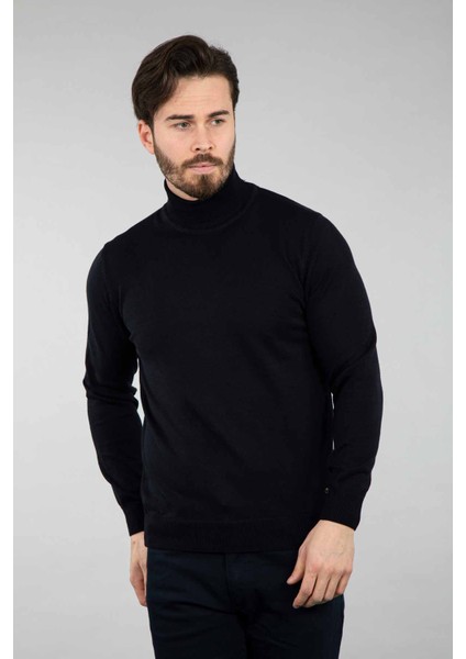 Klasik Kalıp Basic Tam Balıkçı Yaka Triko-T1004