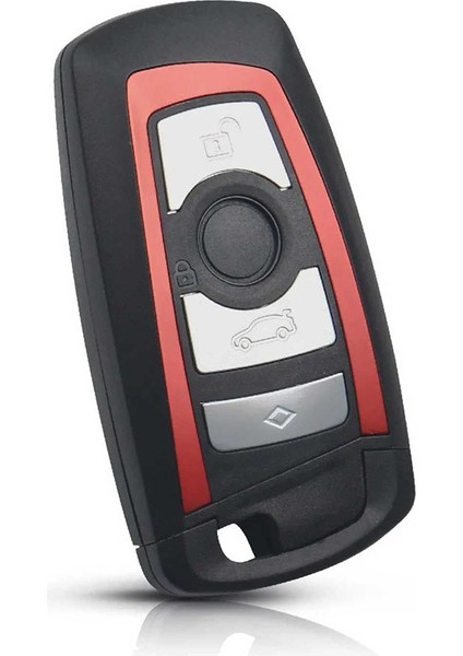 Bmw Cas4 F Serisi 4 Buton Kırmızı Çerçeveli Smart Boş Kap