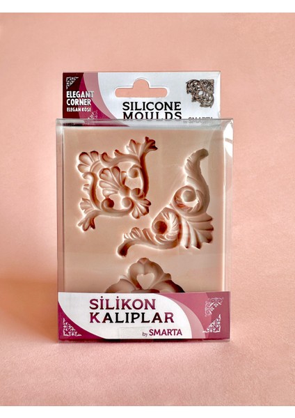 Silicone Moulds Silikon Epoksi ve Polimer Kil Kalıbı Elegant Corner