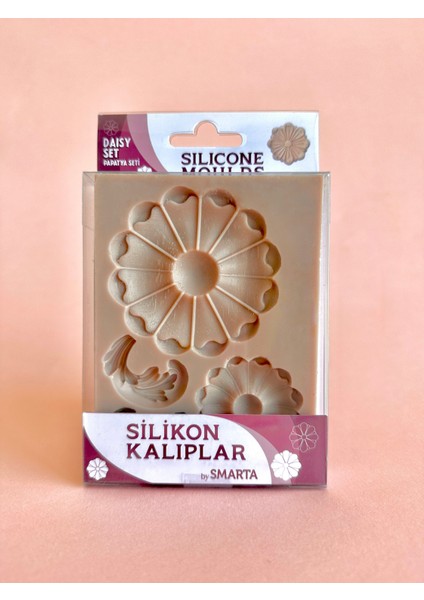 Silicone Moulds Silikon Epoksi ve Polimer Kil Kalıbı Daısy Set