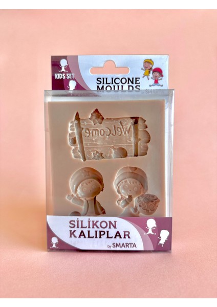 Silicone Moulds Silikon Epoksi ve Polimer Kil Kalıbı Kıds Set