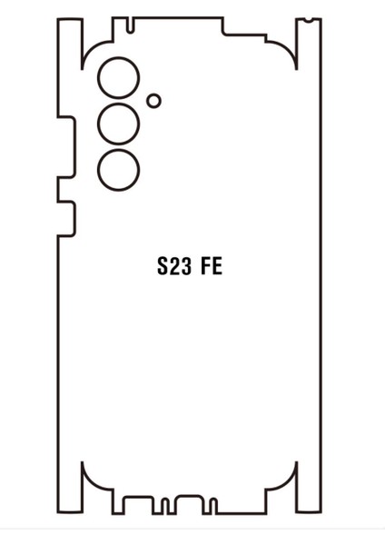 Galaxy S23 Fe Uyumlu Ön+Arka  360 Derece Body Şeffaf Ultra Koruyucu Nano Jelatin