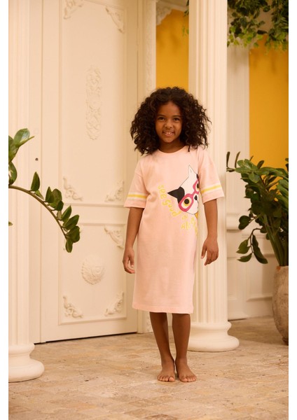 Kız Çocuk Pembe Renkli Tunik Gecelik fiyatları