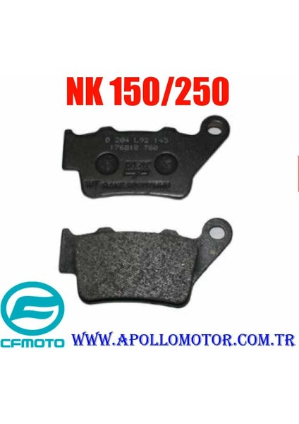Arka Fren Disk Balata Takımı (Abs) Cf Moto Nk 150 - 250 Orj. fırsatları