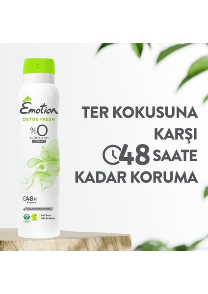 Detox Fresh Kadın Deodorant 3X150ML