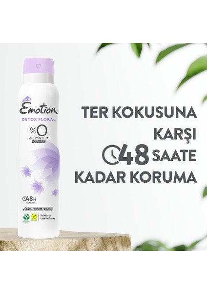 Detox Floral Kadın Deodorant  6X150ML