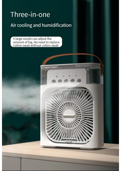 Hainan Shenda Portable Humidifier Fan Aır Conditioner Household Small Air Cooler Hydrocooling Portable Air Adjustment For Office 3 Speed Fan (Yurt Dışından)