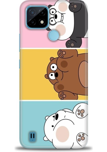 Realme C21 Uyumlu Kılıf Hd Kalite Desenli Baskılı Kılıf - N (37)