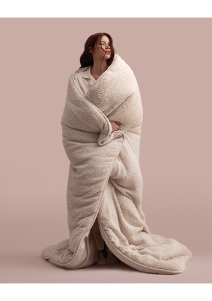 Bastien Çift Kişilik Yorgan - Bej