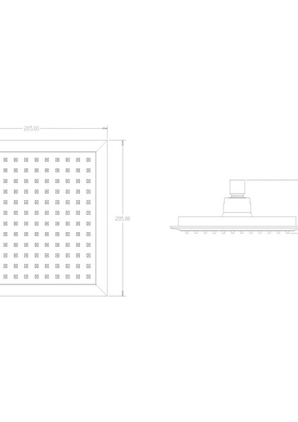 Tekno Trust Banyo Quadro Kare Tepe Duş Başlığı 55200 fiyatları