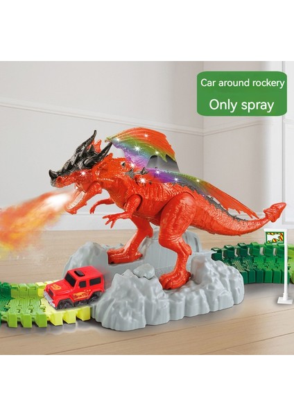 Sprey Ses ve Işık Dinozor Parça Araba Montajı 360 Dönen Parça Oyuncak ARABA-130 (Yurt Dışından) modelleri