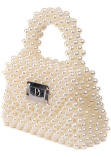 Xdearjulia Mini Pearly Bag Özel Üretim %100 El Işçiliğiyle Hazırlanmış Kadın Şık Party Çanta