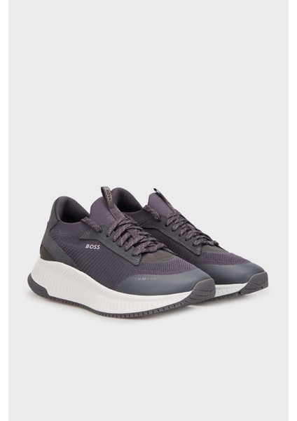 Logolu Örme Detaylı Kılçık Tabanlı Sneaker Ayakkabı Erkek Ayakkabı 50498904 020
