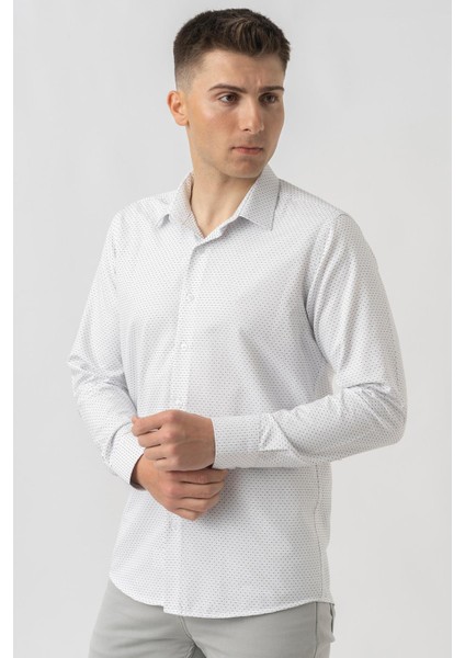 Affoltern Am Albis G16252 Regular Fit Armürlü Pamuklu Gömlek Siyah fiyatları