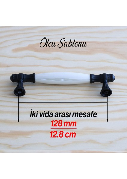Gerçek Sedef Kulp Siyah 128 mm Mobilya Kulpları Kulp Çekmece Dolap Mutfak Dolabı Kapak Kulbu