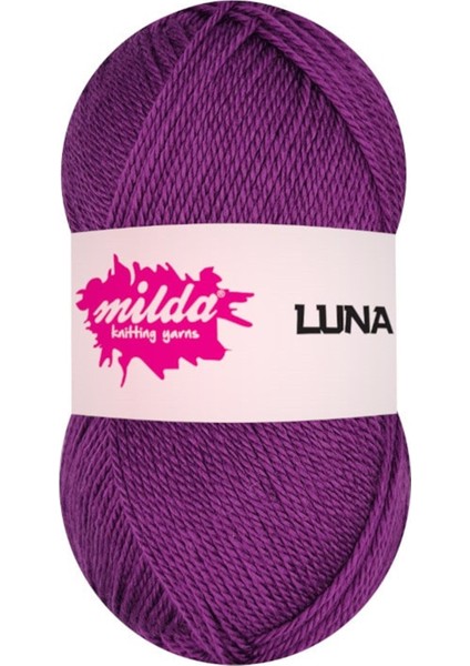 Milda Store Milda Luna 1060 Mor Örgü Ipi