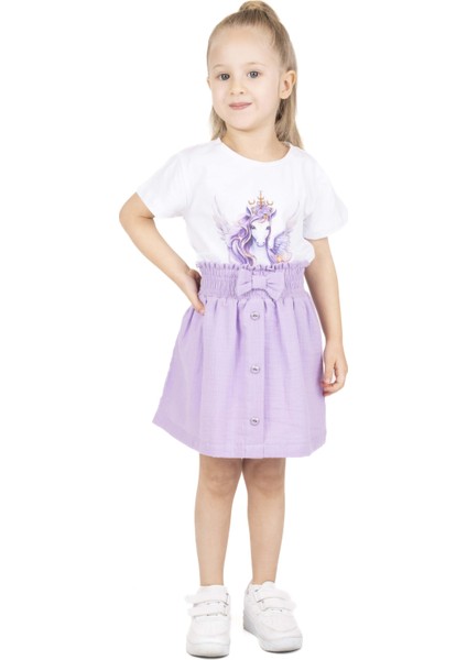 Kız Çocuk Baskılı Bluz