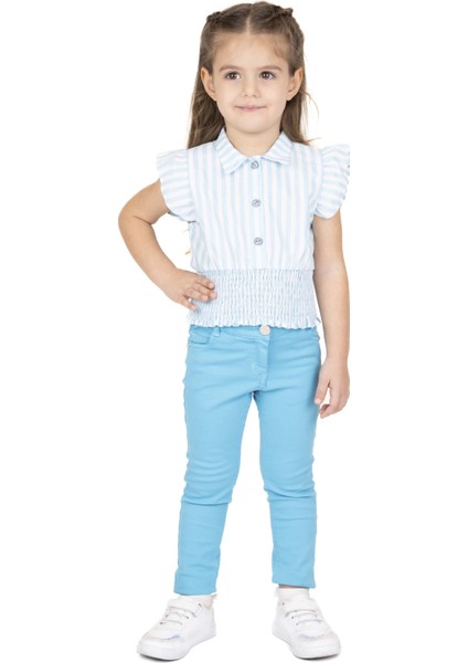 Kız Çocuk Çizgili Bluz