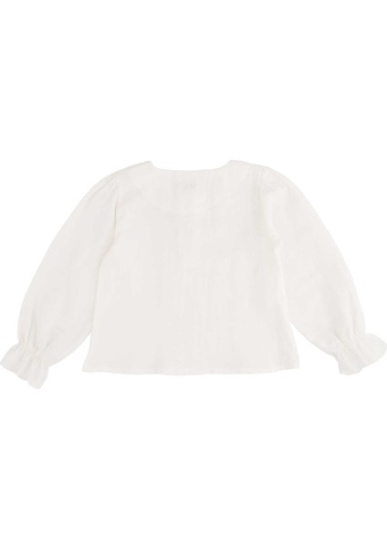 Kız Çocuk Düğmeli Bluz modelleri