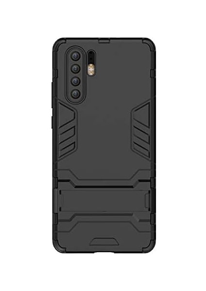 Huawei P30 Pro Alfa Serisi Armor Standlı Kılıf - Siyah