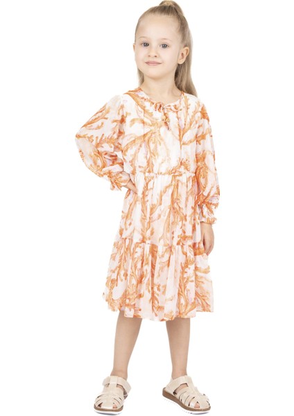 Kız Çocuk Desenli Elbise
