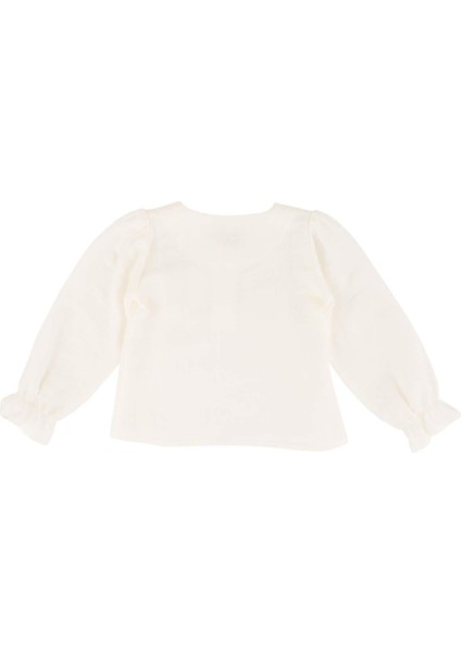 Kız Çocuk Düğmeli Bluz modelleri