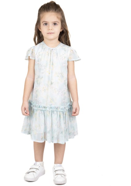 Kız Çocuk Desenli Elbise