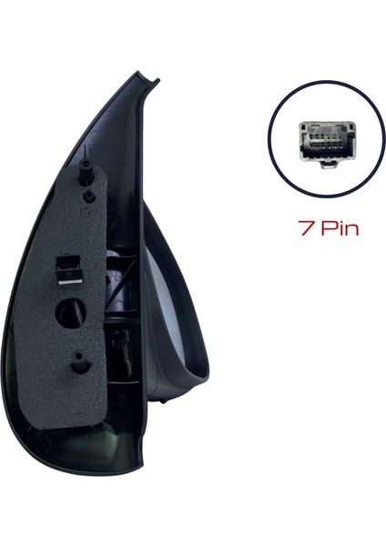 Dış Dikiz Aynası Renault Kangoo 2013-2021, Mercedes Citan W415 2013-2021 Elektrikli, Isıtmalı, Sensörlü, Manuel Katlanır, Siyah Kapak, 7 Pin indirimleri