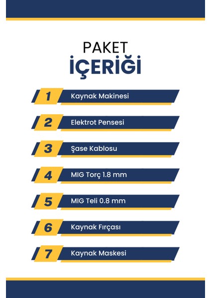 3 Fonksiyon Profesyonel Gazsız Gazaltı Kaynak Makinesi (Tıg - Mıg - Mma Tip Üçü Bir Arada) 420 Amper