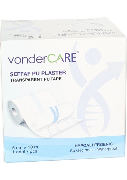 Vonder Care Şeffaf Pu Flaster 5 cmX10M (Su Geçirmez Banyo ve Dövme Bandı)