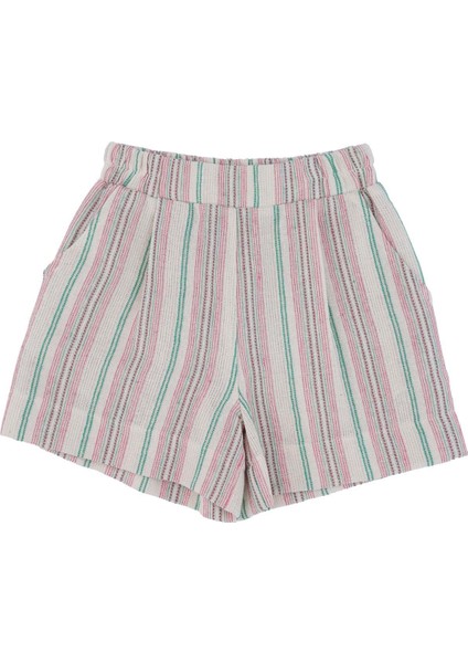 Kız Çocuk Cepli Çizgili Şort fiyatları
