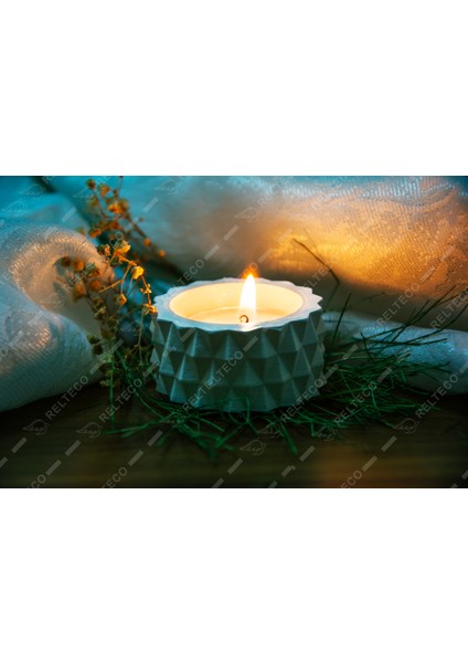 Pimad Mumluk / Relhome Dekoratif Mumluk Serisi / Beyaz fiyatları