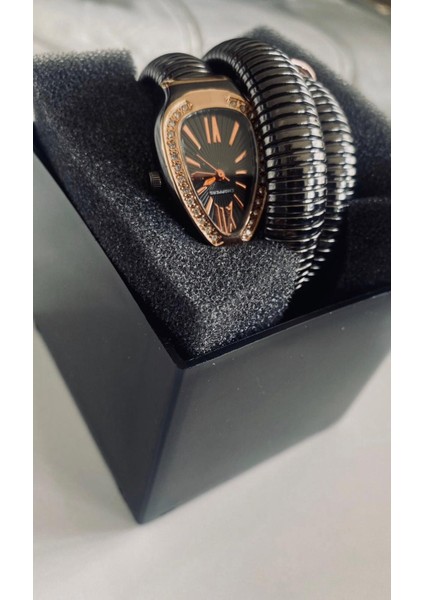 Kadın Siyah Yılanlı Saat fırsatları