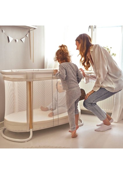 Crib Iki Katlı Bebek Beşiği / Beyaz