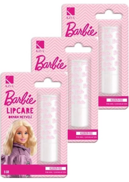 Barbie Lipcare Dudak Koruyucu Kremi Orman Meyveli 5 gr 3 Adet