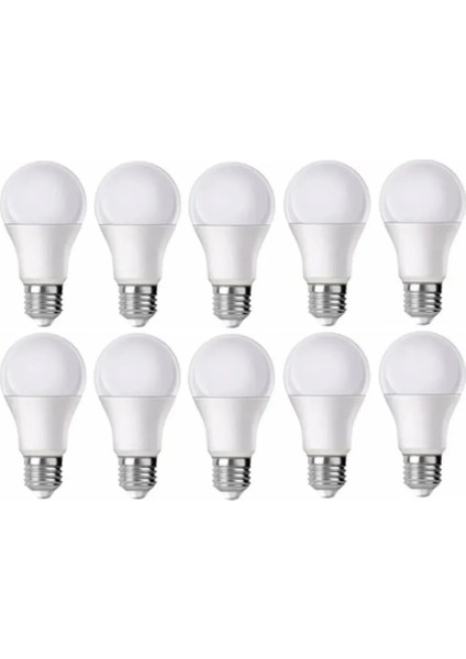 10 W (75W) LED Ampul Beyaz Işık (10 Adet)