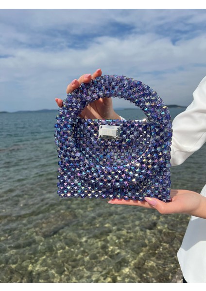 Xdearjulia Luxury Dıamond Bag Özel Üretim %100 El Işçiliğiyle Hazırlanmış Kadın Şık Party Çanta