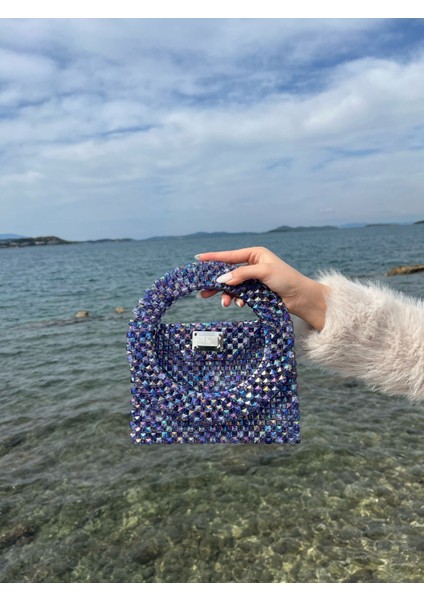 Xdearjulia Luxury Dıamond Bag Özel Üretim %100 El Işçiliğiyle Hazırlanmış Kadın Şık Party Çanta