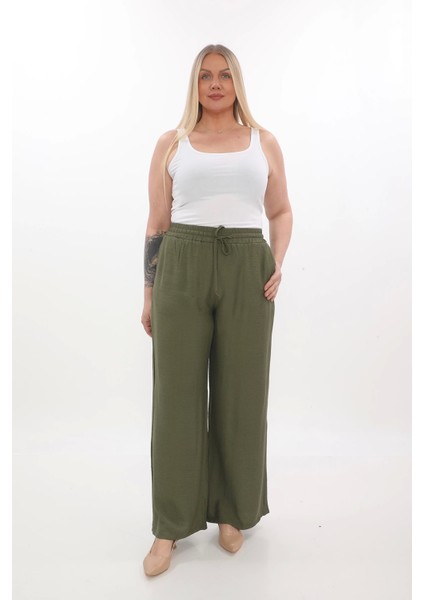 Lady Majestic Viscose Büyük Beden Pantalon