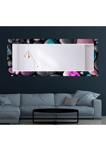Zen & Spa Taşları Temperli Cam Duvar Aynası