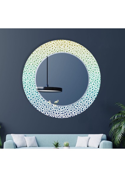 Lekeli Temperli Cam Duvar Aynası