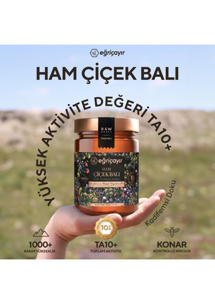 Ham Çiçek Balı TA10+ 3X850G (Doğal, Hakiki)