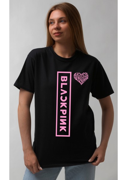 Black Pink - World Tour' Temalı Oversize Street Wear Unisex Tişört.