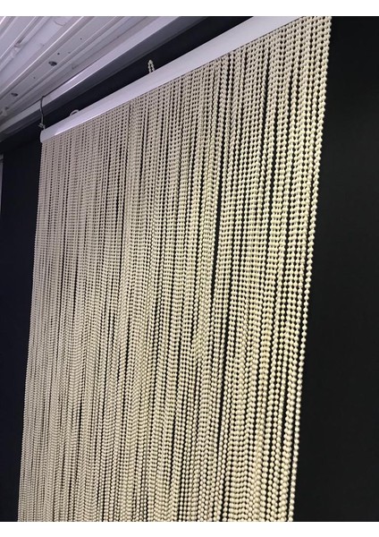 perde 75x200 krem sıfır aralık kapı perdesi süsü sineklik perde plastik zincir perde modelleri