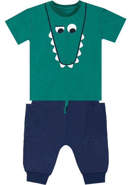 Komik Timsah Erkek Çocuk T-shirt Baggy Şort Takım modelleri