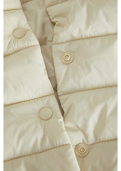 Jxnora Lightweight Collar Kadın Bej Ceket 12254757-BONEWHITE fiyatları